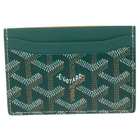 porte carte goyard vert|porte carte goyard petite.